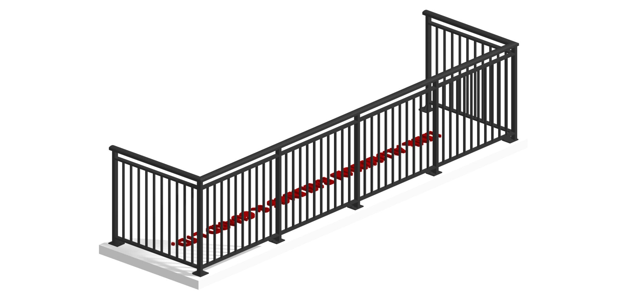 Picket Guard Window LRAP-1001 Aluminum picket system (Welded) – Link Aluminum Railings ...