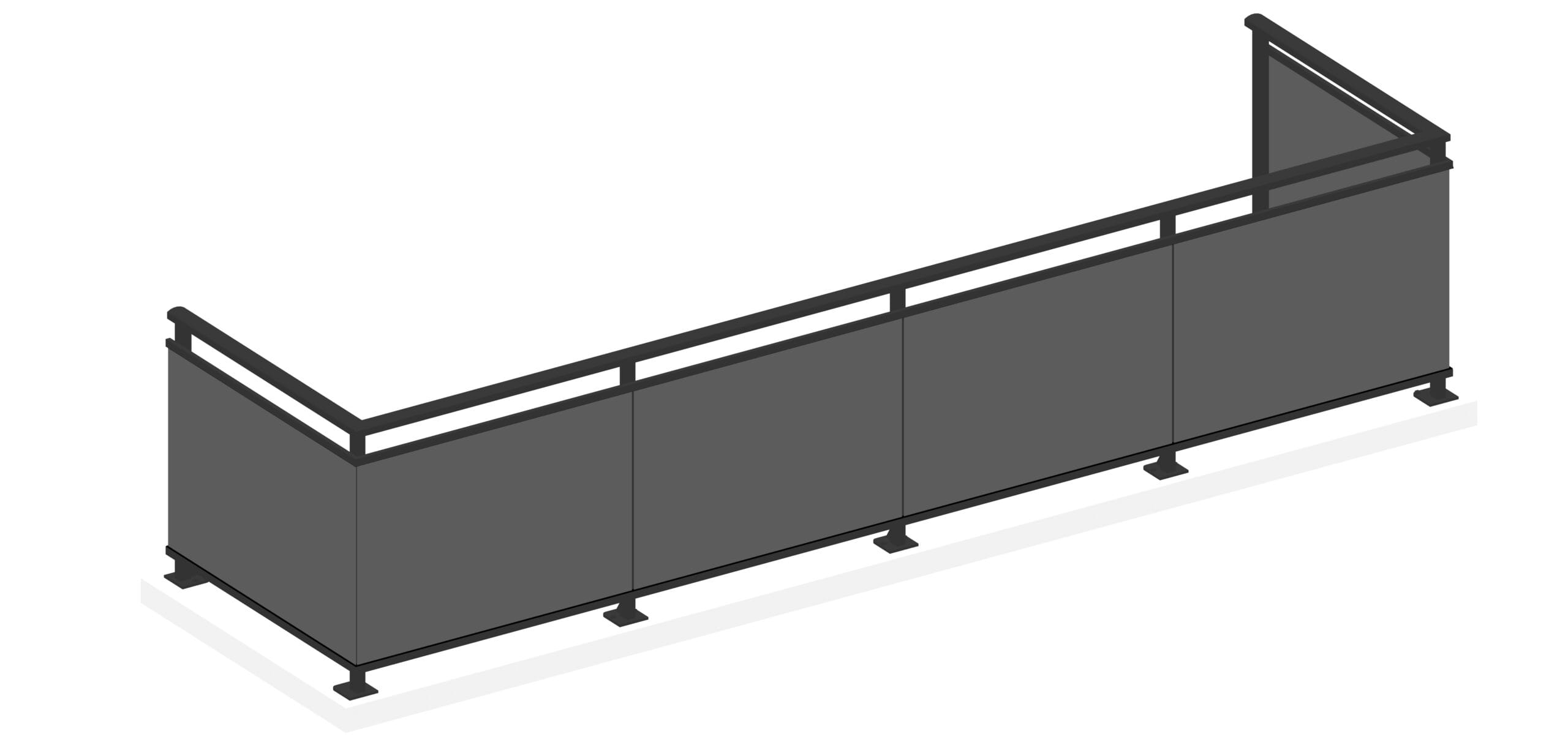 LRP-1001-A Aluminum welded panel system