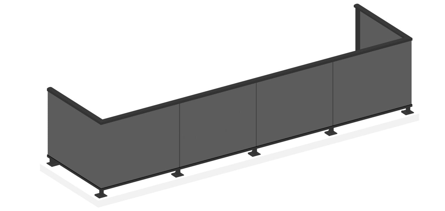 LRP-1001 Aluminum panel system (Welded) – Link Aluminum Railings ...